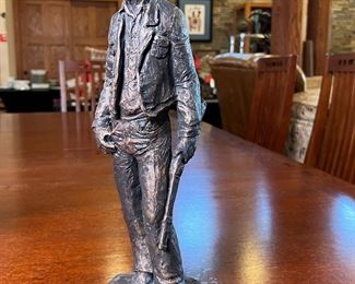 Daniel Monfort Western Cowboy Resin Sculpture Bronze Finish 	16 inches high	
