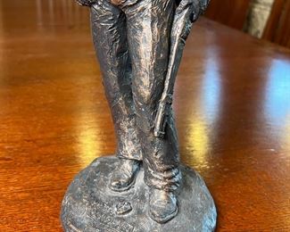 Daniel Monfort Western Cowboy Resin Sculpture Bronze Finish 	16 inches high	

