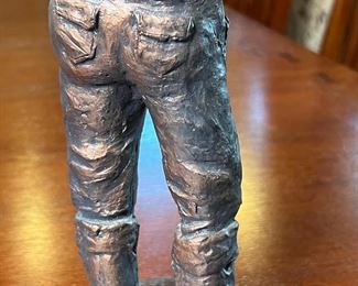 Daniel Monfort Western Prospector Resin Sculpture Bronze Finish	13.5 inches high.	
