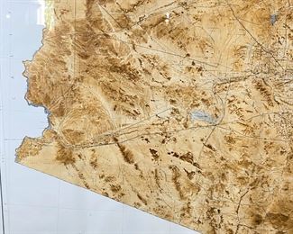 Huge Arizona 1972-1973 Satellite Image Map Framed	60.5 x 48in.	

