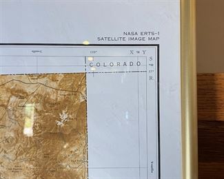 Huge Arizona 1972-1973 Satellite Image Map Framed	60.5 x 48in.	
