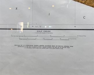 Huge Arizona 1972-1973 Satellite Image Map Framed	60.5 x 48in.	
