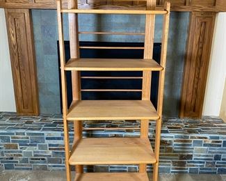 Oak 5-Shelf Bookshelf	75 x 24 x 14in	HxWxD
