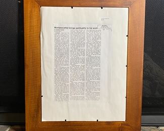 Ancient Cathedrals Signed/Numbered King Kuka Native American Flag Embossed Litho Art Framed Painting Print	Frame: 20.75 x 16.75in	
