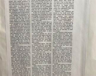 Ancient Cathedrals Signed/Numbered King Kuka Native American Flag Embossed Litho Art Framed Painting Print	Frame: 20.75 x 16.75in	
