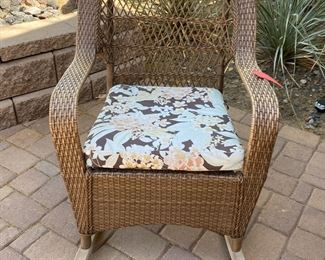 2pc All Weather Wicker Rocking Chairs	37 x 25.5 x 36in	HxWxD
