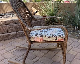 2pc All Weather Wicker Rocking Chairs	37 x 25.5 x 36in	HxWxD
