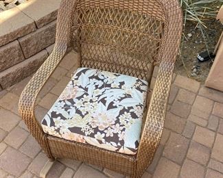2pc All Weather Wicker Rocking Chairs	37 x 25.5 x 36in	HxWxD
