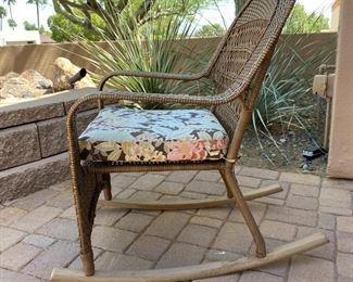 2pc All Weather Wicker Rocking Chairs	37 x 25.5 x 36in	HxWxD
