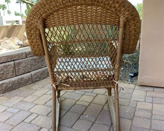 2pc All Weather Wicker Rocking Chairs	37 x 25.5 x 36in	HxWxD
