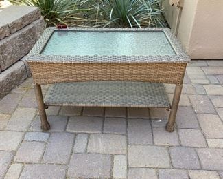 All Weather Wicker Table Large	18 x 18 x 30in	HxWxD
