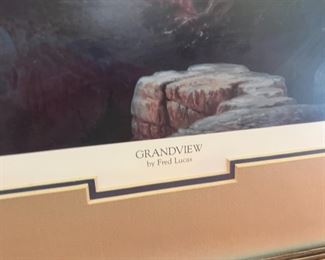 Original art Carl Yazzie Bobcat	Frame: 17.5 x 21in	
