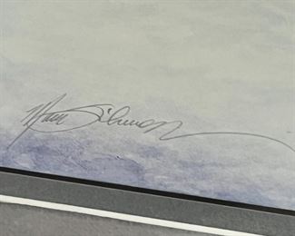 Mark Silversmith The Way Home Signed and Numbered Lithograph Art Print 	Frame: 21 x 40in	
