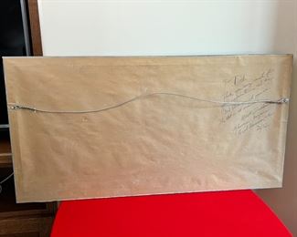 Mark Silversmith The Way Home Signed and Numbered Lithograph Art Print 	Frame: 21 x 40in	
