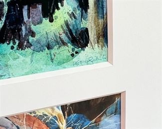 Framed  4 Prints 	Frame: 19.5 x 22.in	
