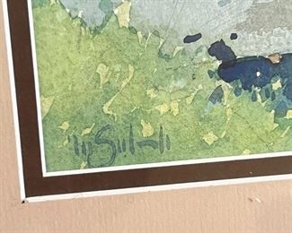 Original Art Lee Seebach Gables &nbsp;Jerome Watercolor Painting 	14x21in	
