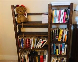 Small book case and lots of books