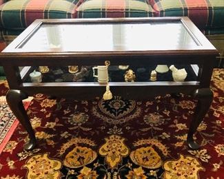 Queen Anne coffee/display table