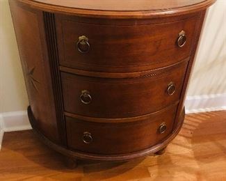 NAUTICA HOME BY LEXINGTON FURNITURE THREE DRAWER DEMILUNE CABINET