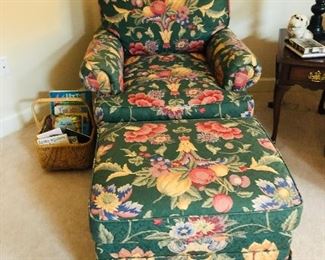 Taylor King chair and ottoman