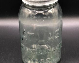 c1900-20s Atlas Strong Shoulder Mason Jar. Several