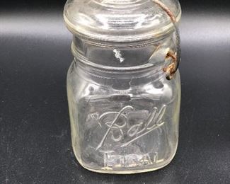 Vintage Ball Ideal wire bail and glass lid jar
Several