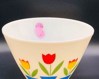 Set of 3 1950’s Fireking tulip bowls