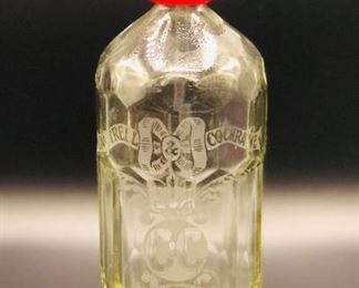 Beautiful 1930's Cantrell & Cochrane Seltzer Water Bottle with Colorful Bakelite Top