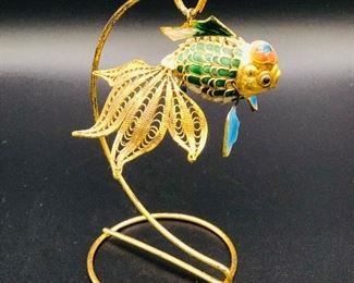 Chinese Cloisonne Handmade Articulated fish