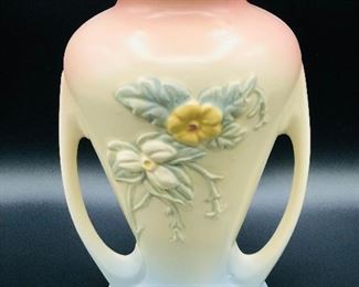 Vintage Hull Wildflower Double Handled Art Pottery Vase W-12 9-1/2