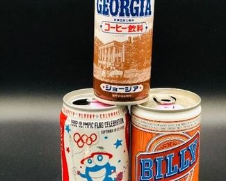 Vintage cans! Billy beer , Olympics,