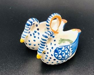 HenRiot Qiumper Double Swans, '20s-'30s
France/signed