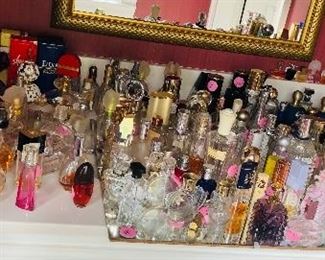Myriad of perfume bottles