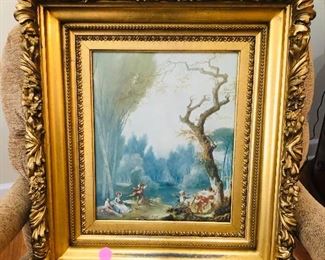 Beautiful framed vintage scene