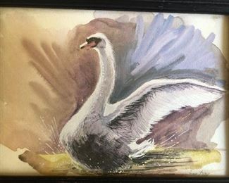 Watercolor signed Day