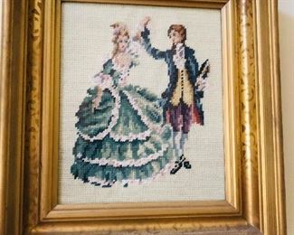 Framed needlepoint