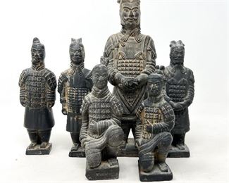 Six Terra-Cotta Warrior Figures