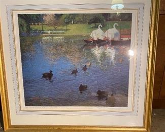 Boston Swan Boats , personalized to owner's mom from the artist