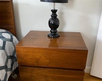 Bedside table of 4 piece set-lamp is sold