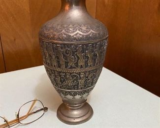 Pressed Egyptian Motif vase