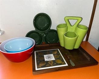 Pyrex , Georges Briard and other Hostess Items 