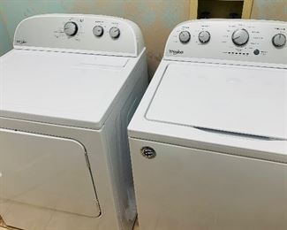 Like  NEW  Whirlpool  large  capacity washer and  electric dryer