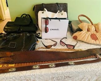 Designer handbags and belts 