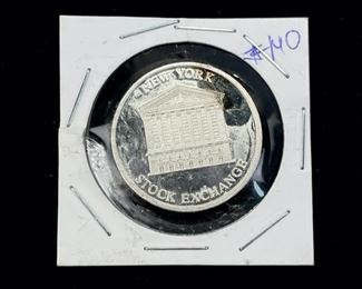 New York Stock Exchange .999 Silver 1 Oz. ASA Coin