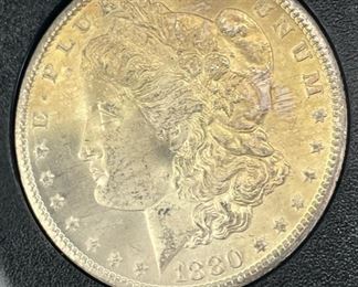 1880-CC U.S. Morgan 90% Silver Dollar Coin