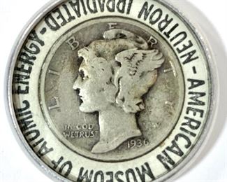 1936 Mercury Dime American Museum Of Atomic Energy