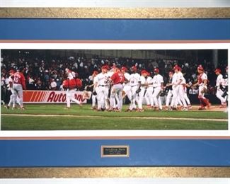 Memphis Redbirds Minor League Alan Peeler Pencil Signed Photograph. Autozone Park 2000