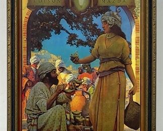 Maxfield Parrish The Lamp Seller of Bagdad Artwork Print 