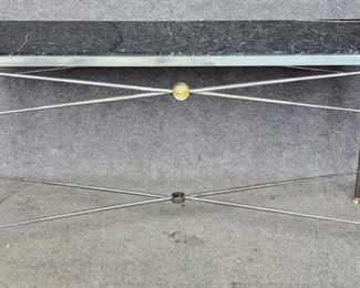 Fantastic 20th Century Brass & Marble Console Table