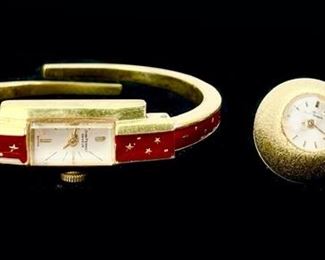 Vintage Jean Perret 17 Jewel & Bucherer Mechanical Watches 